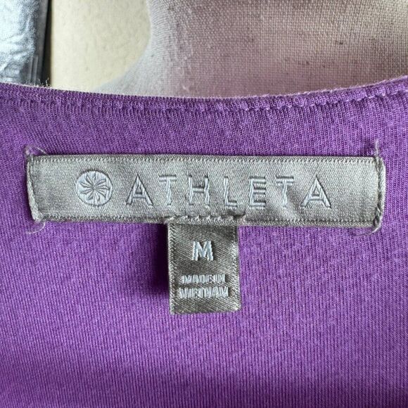 Athleta Women Santorini High Neck A-Line Dress Purple Sleeveless Size Medium - Picture 8 of 12